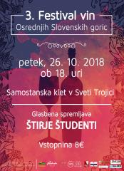 Vabilo -  3. festival vin 